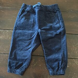 Kids Navy Blue Corduroy Pants